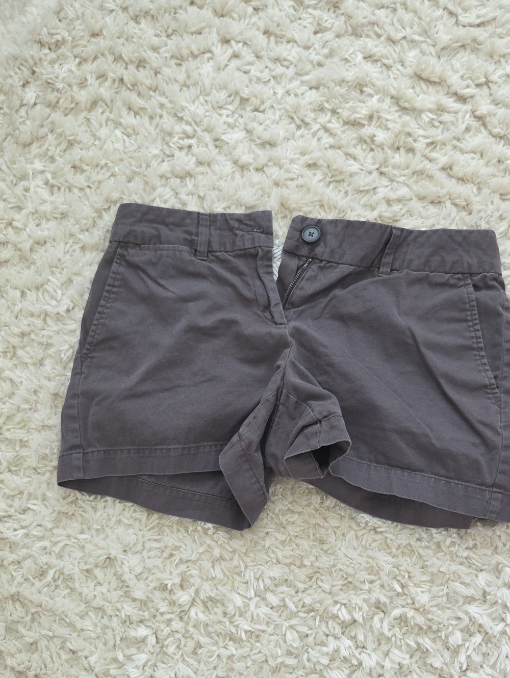 LOFT Women's Casual Cotton Bermuda Shorts - Charcoal